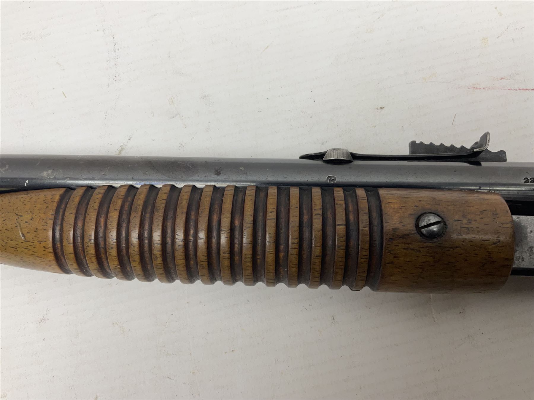 FIREARMS CERTIFICATE REQUIRED - Belgian Browning FN pump action .22 LR rifle, the 56cm(22