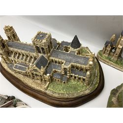 Sixteen Lilliput Lanes,to include, York Minster, St Patrick's Church, Convent in the Wood, St Stephens Church etc, tallest H16cm 