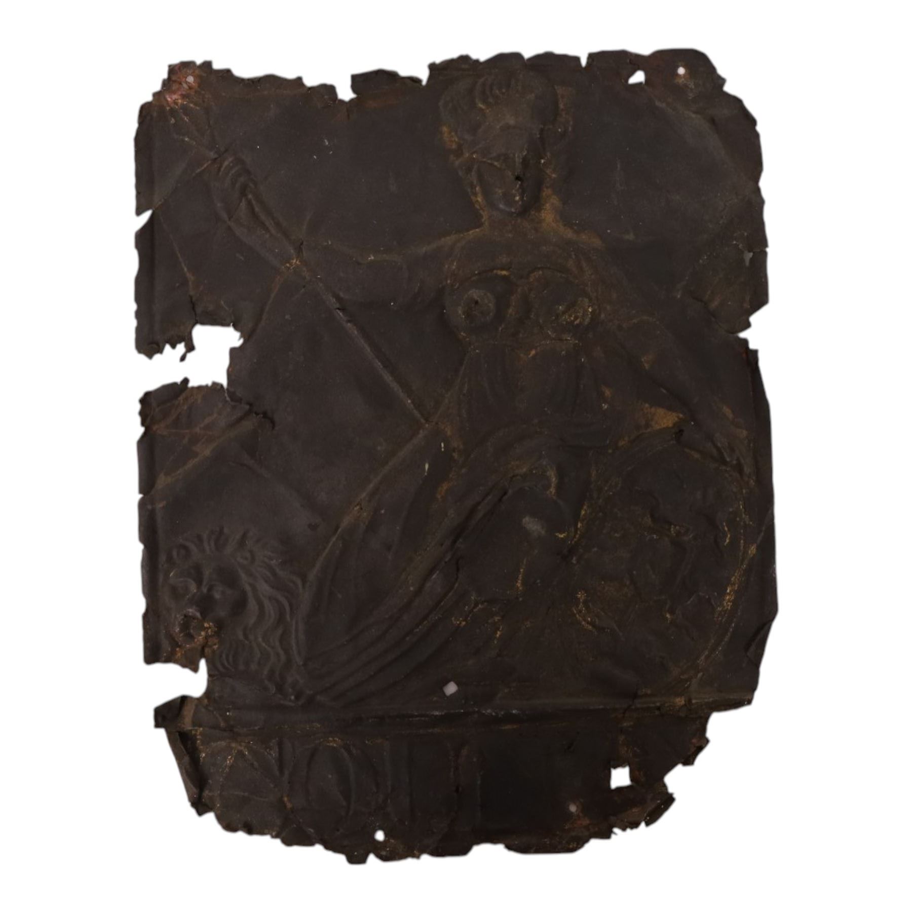 Eight 19th century tin fire insurance marks, comprising Phoenix Assurance Company Limited, Royal Insurance Company, Protector Fire Insurance Company, London Assurance Incorporated, County Fire Office, and District, Royal example H31cm