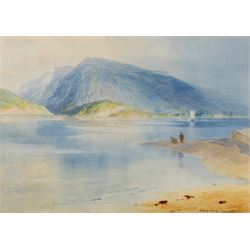 John Spence Ingall (Staithes Group 1850-1936): 'Devon Chalk', watercolour signed, titled v...