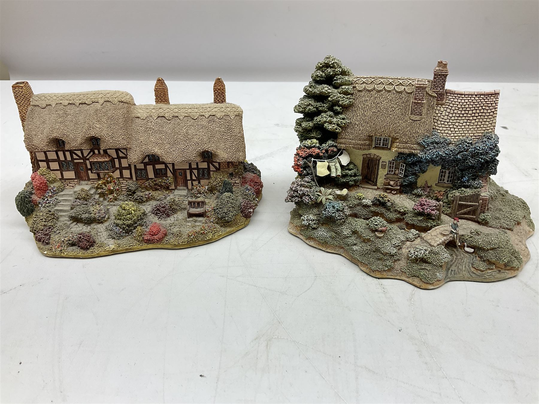 Five Lilliput Lane models comprising Bluebell Farm, Anne Hathaway 1989, Armada House, Green Gables and Summer Days, all boxed