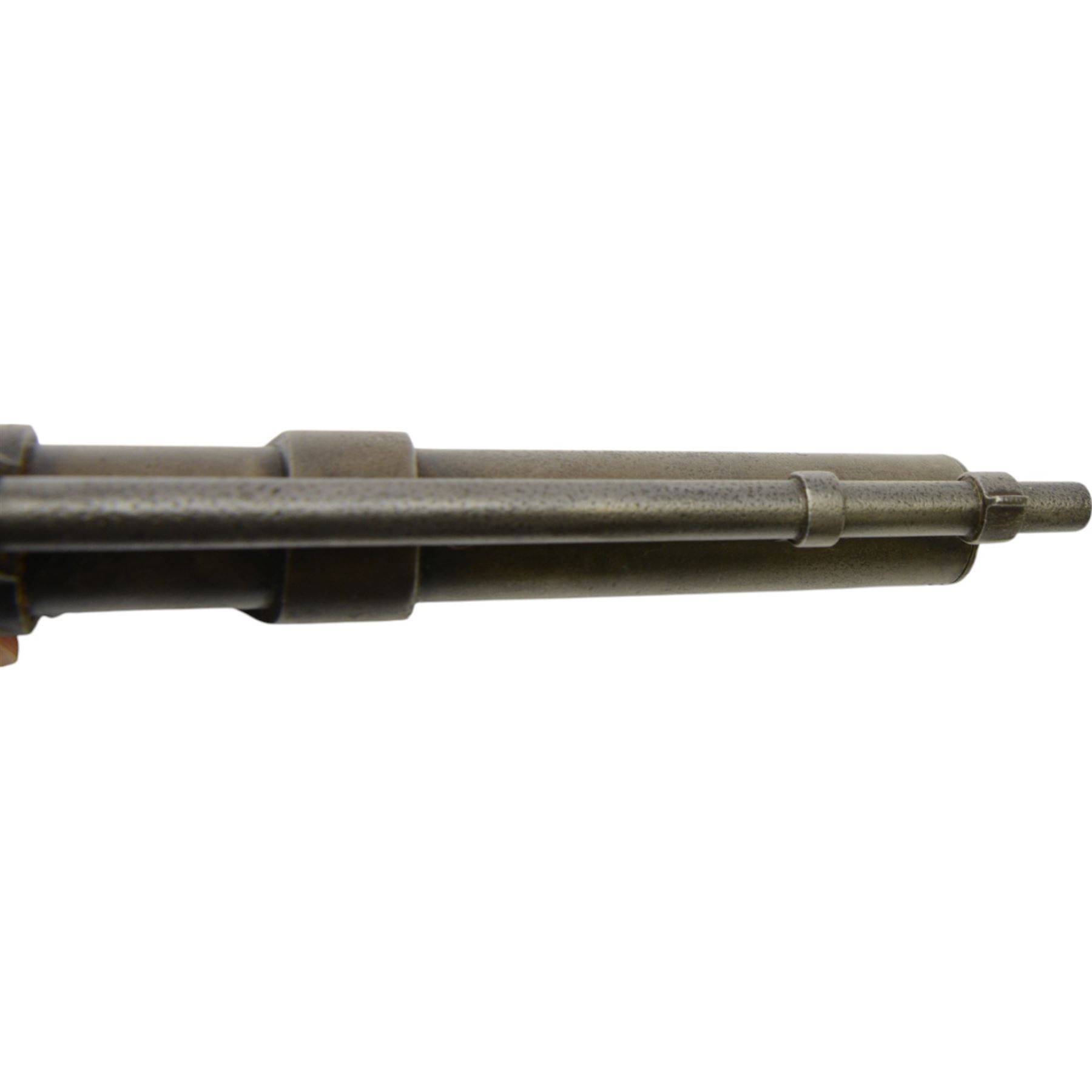 Webley Junior .177 air pistol, 1930-1939 batch 789, serial number J14788, the air chamber marked The Webley 'Junior .177 Patented in Great Britain No 219872 and all Principle Countries', 'Made in England' and Webley & Scott Ltd. Birmingham, with ribbed metal grips, H13cm, L19cm