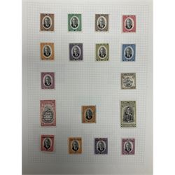 Grenada Queen Victoria and later stamps, including 1861-79 one penny, six pence, one shilling, 1883 halfpenny to one shilling, King George V 1913 values to one shilling etc, housed on pages