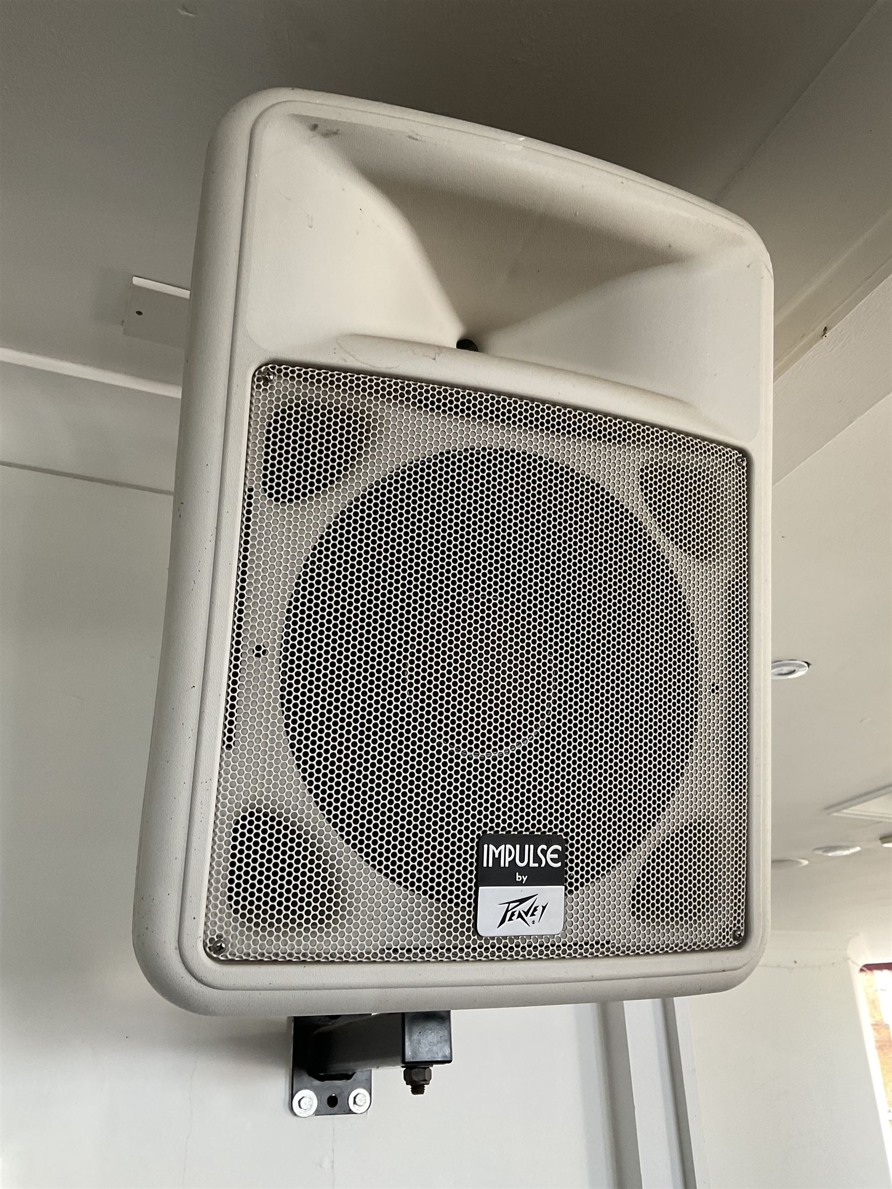 Disco equipment - Four Peavey Impulse 1012 2000W speakers, two Polaris disco lights, two stainless disco lights, laser light and disco ball- LOT SUBJECT TO VAT ON THE HAMMER PRICE - To be collected by appointment from The Ambassador Hotel, 36-38 Esplanade, Scarborough YO11 2AY. ALL GOODS MUST BE REMOVED BY WEDNESDAY 15TH JUNE.