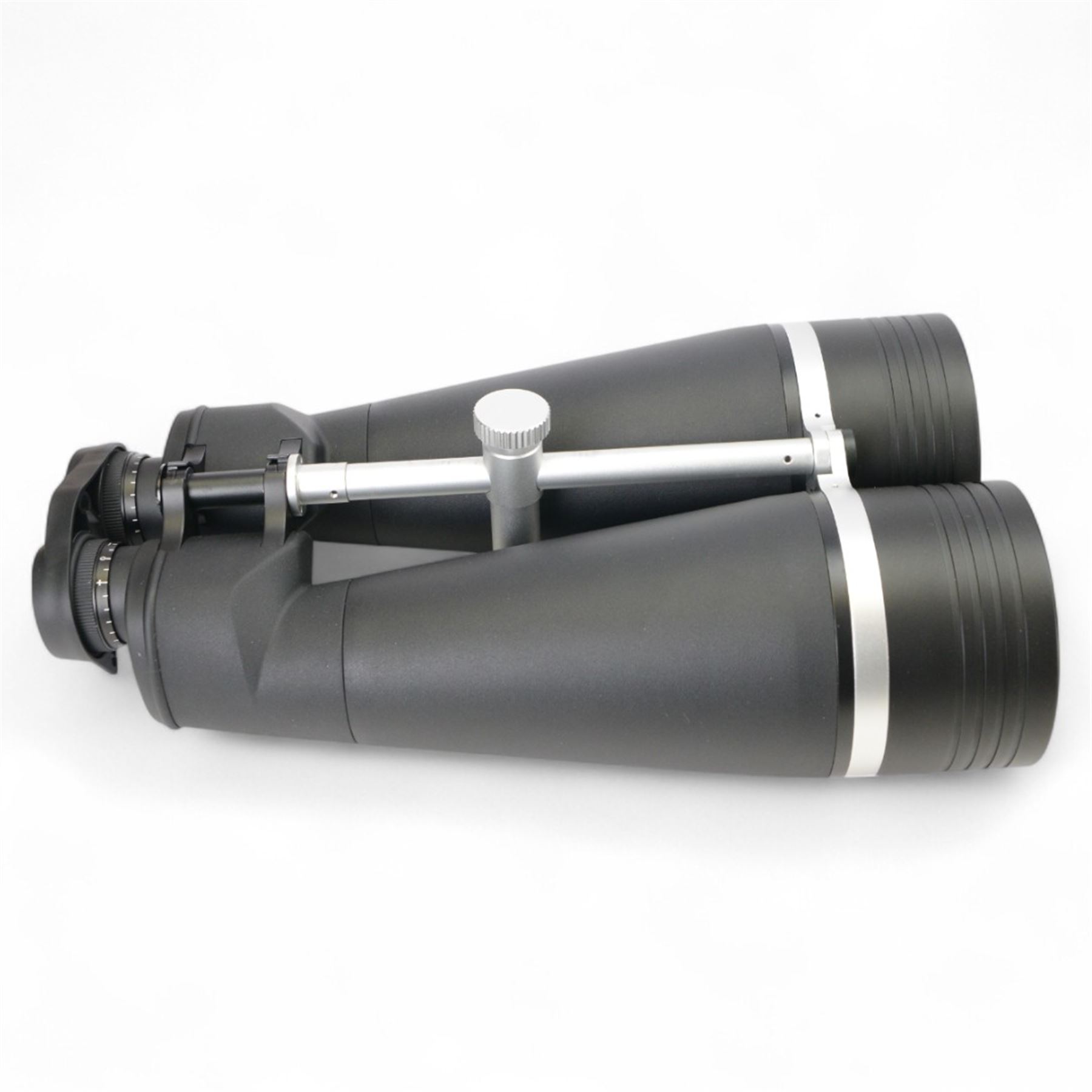 Helios stellar-II 20 x 100 waterproof binoculars, with lens caps and strap, contained within flight case