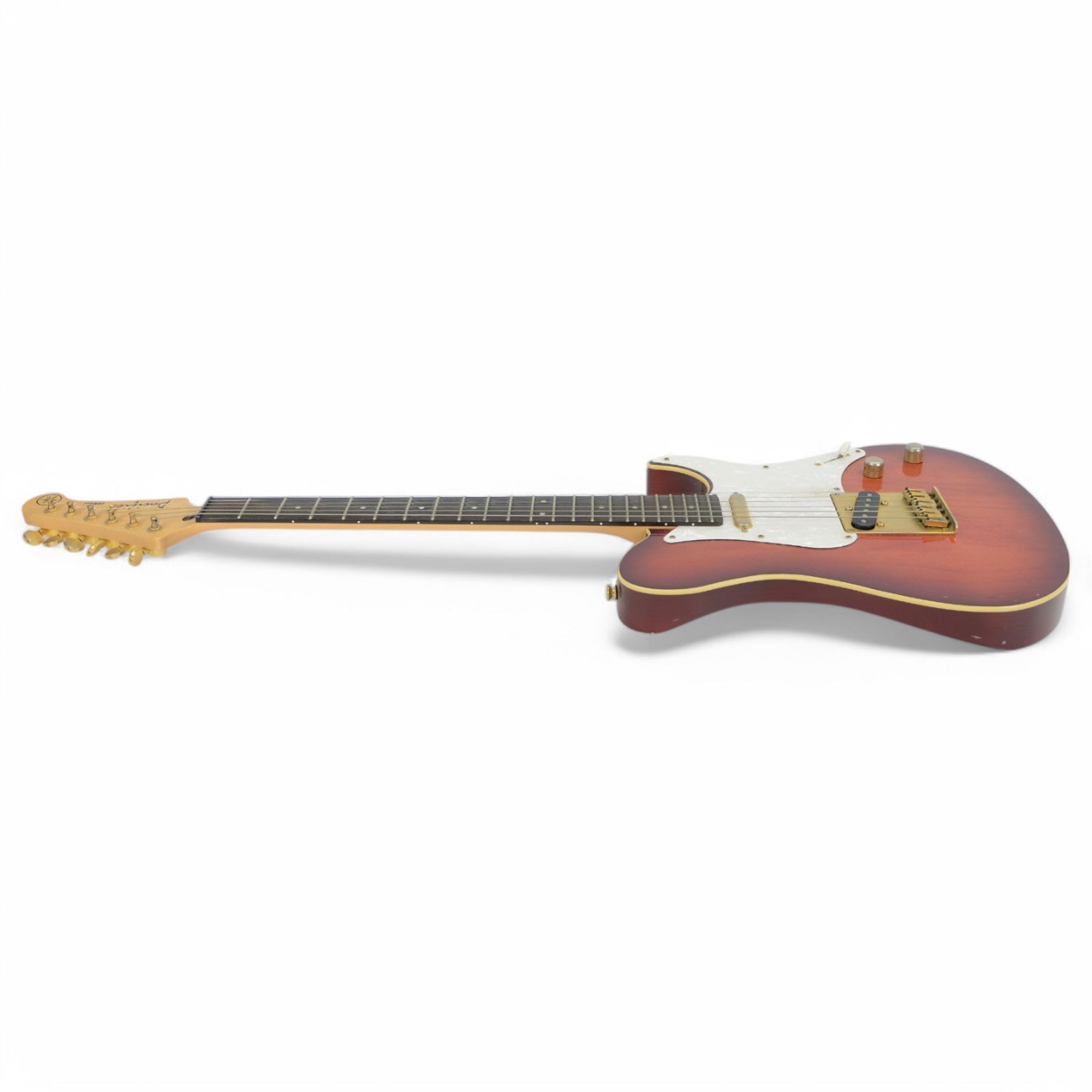 Yamaha Pacifica six-string electric guitar, with maple neck and sunburst finish, serial no. LN12284, L97.5cm