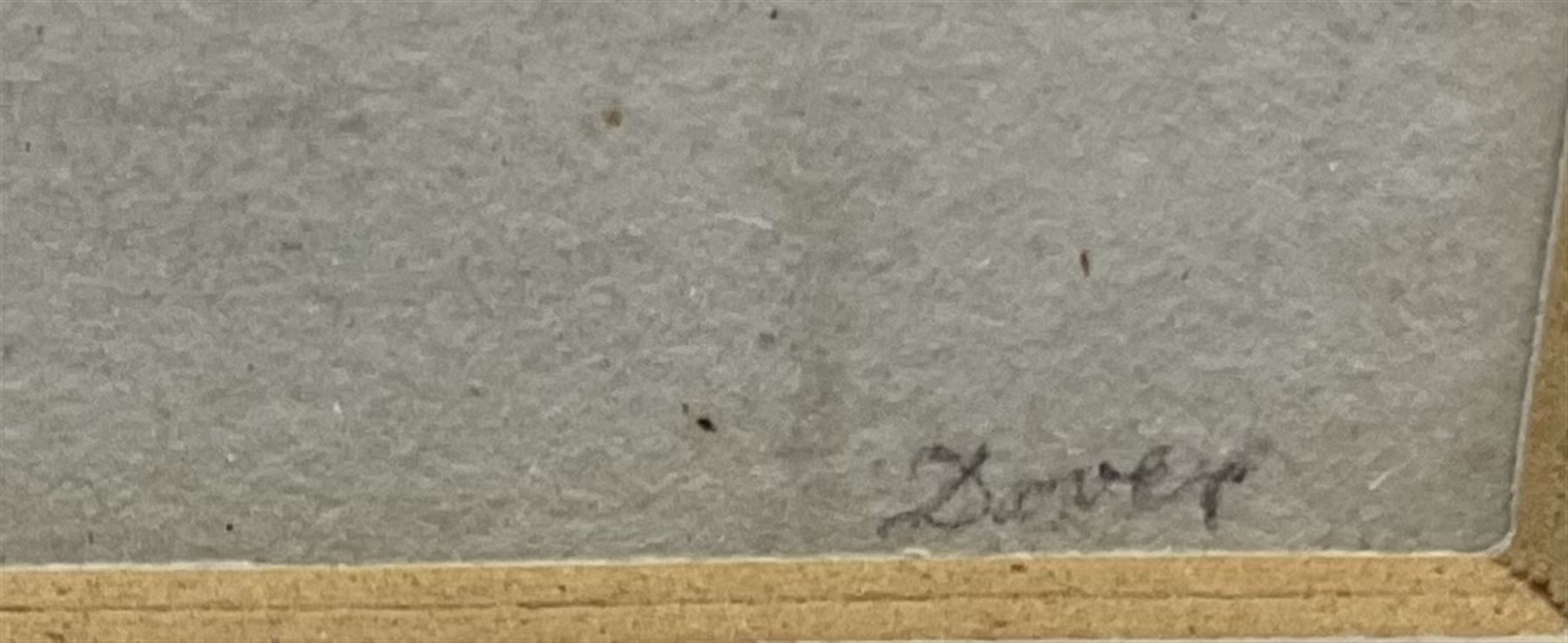 John Constable RA (British 1776-1837): 'Dover', pencil sketch titled and dated 1803, inscribed verso 14cm x 23cm 
Provenance: deceased estate/house clearance in the Leeds/York area, located in a suitcase with broken glass - back opened and glass replaced prior to auction. With The Little Gallery, 5 Kensington Church Walk, London W8, who were active around 1971-1975 specialising in big name artists but the pictures were often sketches, untypical works, thumbnail drawings etc (far more readily available at this period). There are many other examples of big name artist's pictures being sold with the same Gallery label in the same handwriting. The back of the drawing is inscribed 'J Constable' probably in the handwriting of John Fisher, his friend and patron, who on Constable's death dispersed many sketches and scrapbooks. Notes: Constable made a series of drawings, mainly of shipping, during his voyage on the East Indiaman 'Coutts' from London to Deal in April 1803. In a letter to his good friend John Dunthorne, dated 23rd May 1803, he writes 'I came on shore at Deal, walked to Dover (about one and a half hours) and the next day returned to London', giving him a half day in Dover.