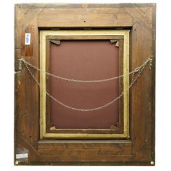 After Sebastiano del Piombo (Italian c.1485-1547): Half Length Portrait of a Lady in a Fur-trimmed Coat - 'La Fornarina', early 19th century oil on canvas unsigned 65cm x 52cm, housed in ornate giltwood and gesso frame with moulded acanthus leaves, overall 100cm x 87cm
Notes: the original, previously attributed to Raphael, is held in the Uffizi Gallery, Florence.