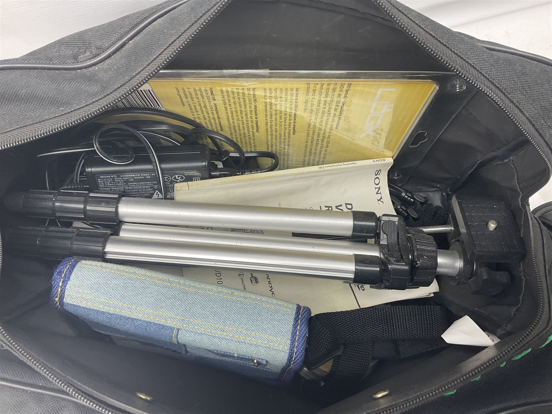 Nikon Coolpix 8700 camera, Sony video camera and Chinon CM-4 camera, with various accessories etc