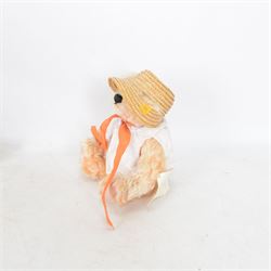 Set of seven Steiff Days of the Week Bears, issued by Danbury Mint, seven jointed bears with stitched noses, all dressed for a different day of the week, with Steiff button in ear and original tags, H24cm