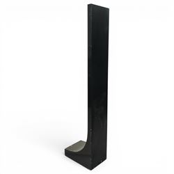 Robert Clatworthy RA (British 1928-2015): Untitled Standing Figure, cast fibreglass resin sculpture in black finish, W30cm D47cm H184cm
Provenance: Gifted directly by the artist to the vendor's partner