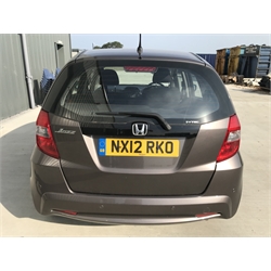 2012 Honda Jazz 1.4 i-VTEC ES CVT. 5 doors, automatic transmission, petrol, climate control, electric windows. 32,000 miles from new. Alloy wheels. No V5 present, No MOT. From local estate.