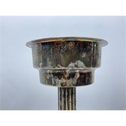 20th century chrome champagne bucket stand, H63.5cm