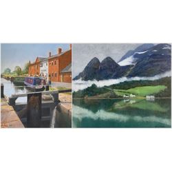 Leonard 'Len' Hardy (British 20th Century): 'Hot Day - Fradley Junction' and 'Summer Pastu...
