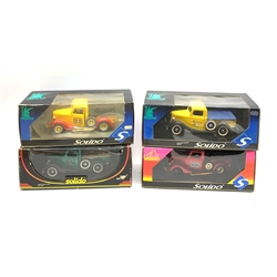 Four Solido Prestige/Custom die-cast models of Ford Pick-Up/Publicitaire trucks with various liveries, all boxed (4)