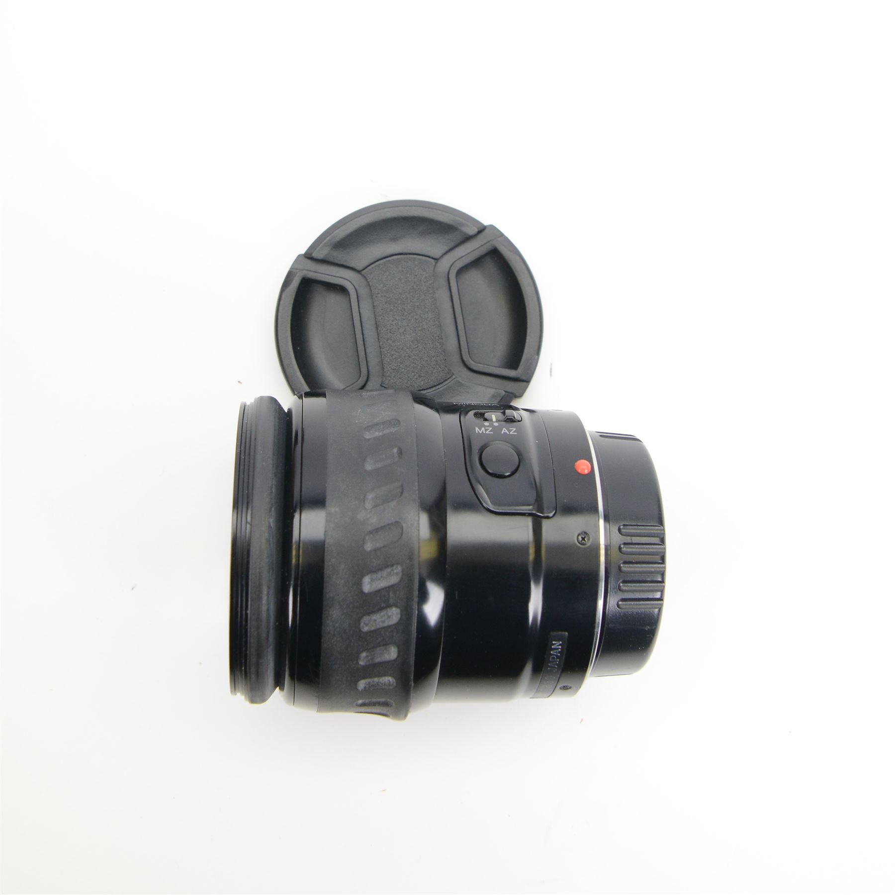 Ten camera lenses, comprising Minolta AF Zoom Xi 28-105mm 1:3.5 (22)-4.5 , Tamron AF Aspherical 28-200mm 1:3.8-5.6, two Tamron AF 80-210mm 1:4.5-5.6, Sigma Zoom 28-80mm 1:3.5-5.6 macro, Sigma Zoom 28-200mm 1:3.8-5.6 UC, Sigma UC Zoom 70-210mm 1:4-5.6, Sony DT 3.5-5.6/18-70 0.38m/1.3ft macro, Minolta AF 50mm 1:1.7 and Sigma Zoom Master 1:3.5-4.5 f=35-70mm