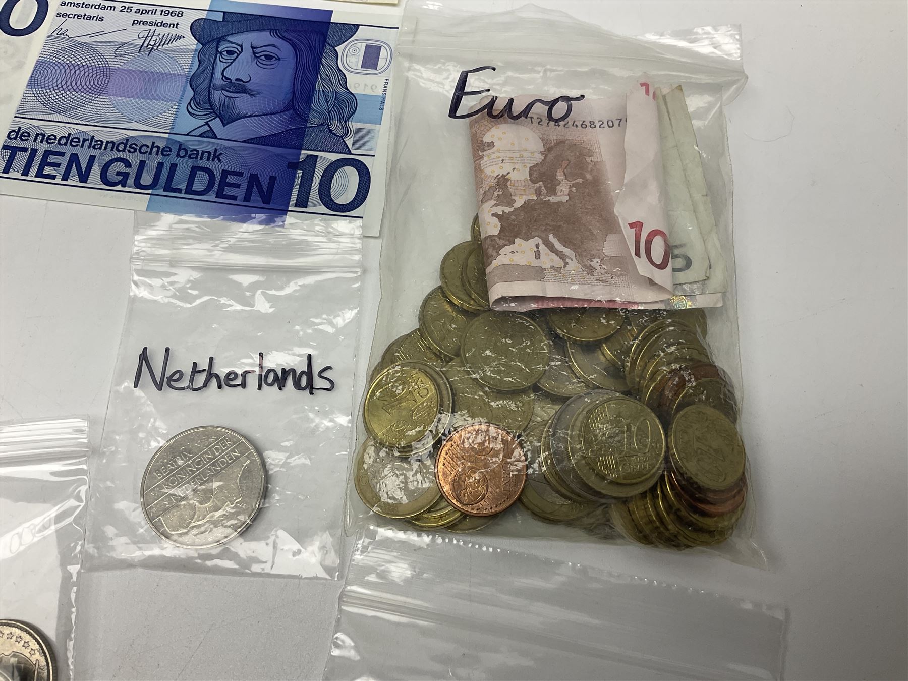Coins And Banknotes Including Approximately 45 Face Value Of Euros coins-and-banknotes-including-approximately-45-face-value-of-euros