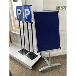 Two parking signs and display board- LOT SUBJECT TO VAT ON THE HAMMER PRICE - To be collected by appointment from The Ambassador Hotel, 36-38 Esplanade, Scarborough YO11 2AY. ALL GOODS MUST BE REMOVED BY WEDNESDAY 15TH JUNE.