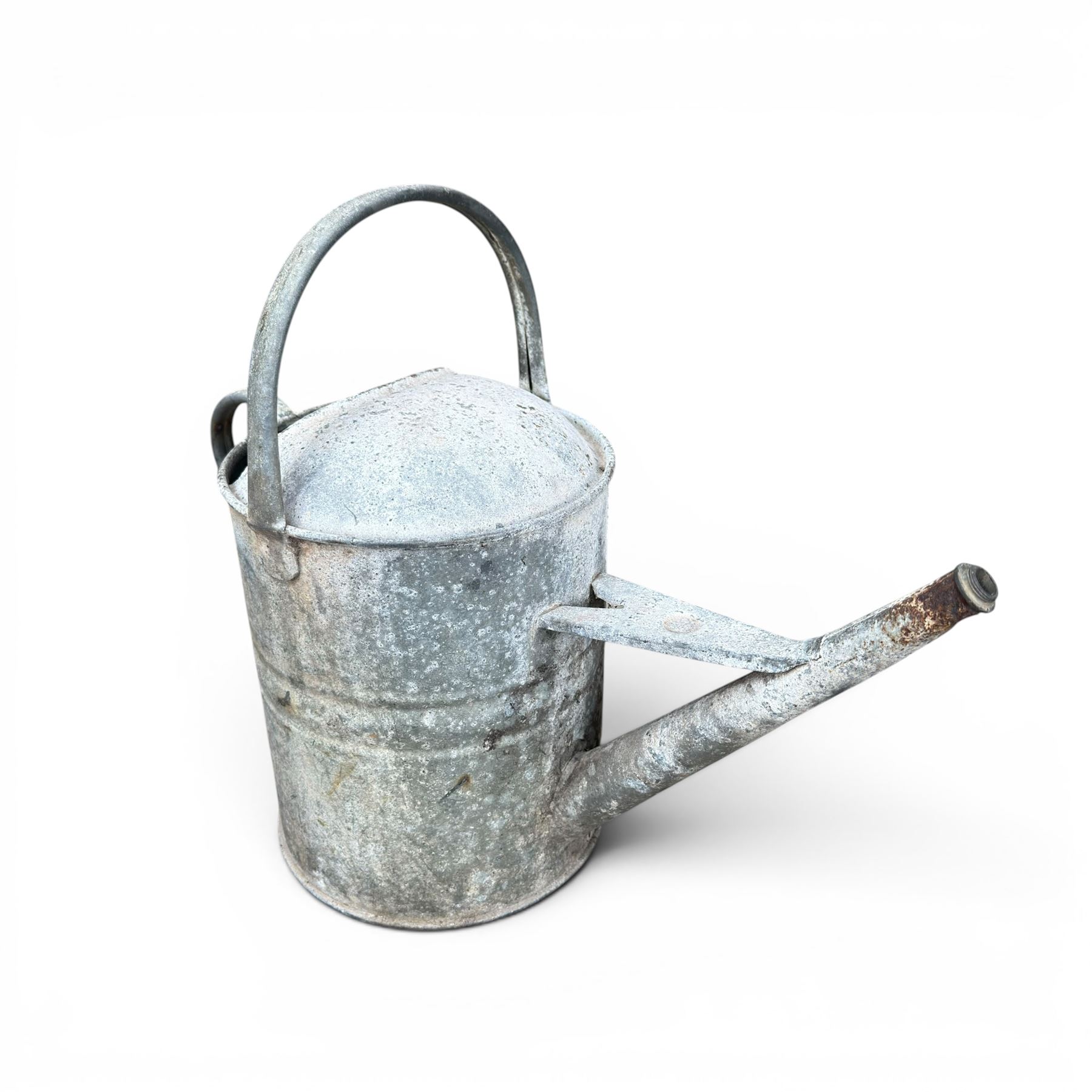 Eight early 20th century galvanised watering cans