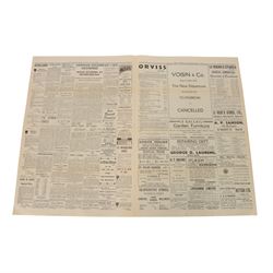 Newspaper: Jersey, The Evening Post July 9th 1940,  'Orders of the Commandant of the German Forces in Occupation of the Bailwick of Jersey 8th day of July 1940 ... Signed GUSSEK ... Commandant'
