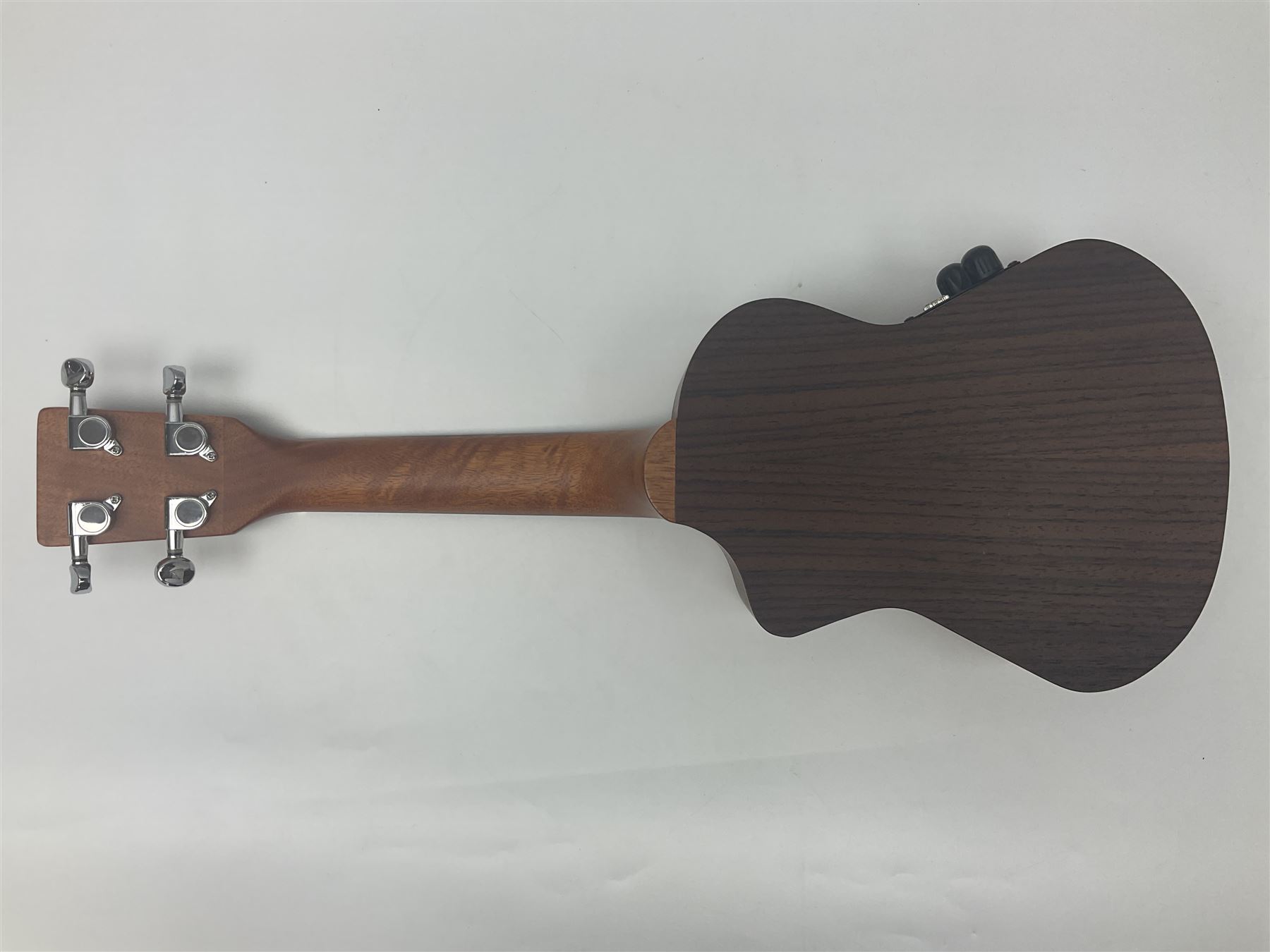 Eleuke EASC-S solid spruce top soprano electric cutaway ukulele L51cm; in carrying case