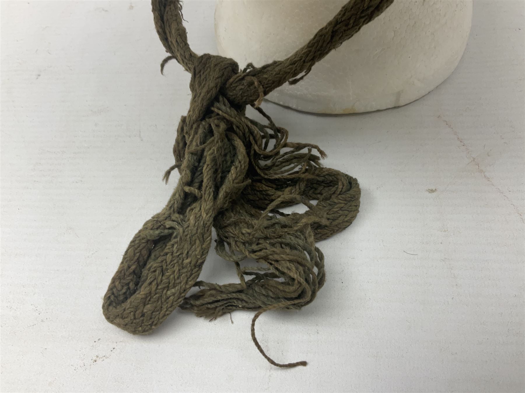 WW2 Japanese Army type 92 steel helmet with infantry star badge to centre, webbing liner and chin strap