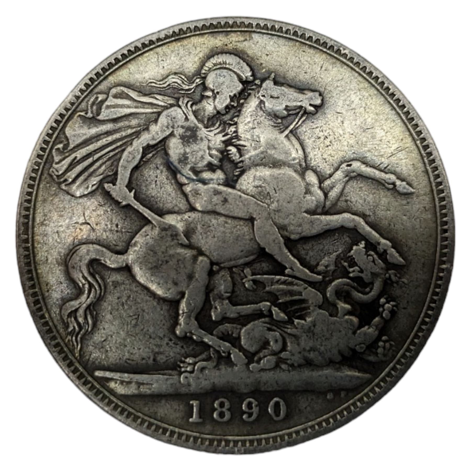 Queen Victoria 1890 silver crown coin, King George V 1935 crown, commemorative crowns, various silver threepence pieces, pre-decimal coinage, gaming tokens, coin design buttons etc