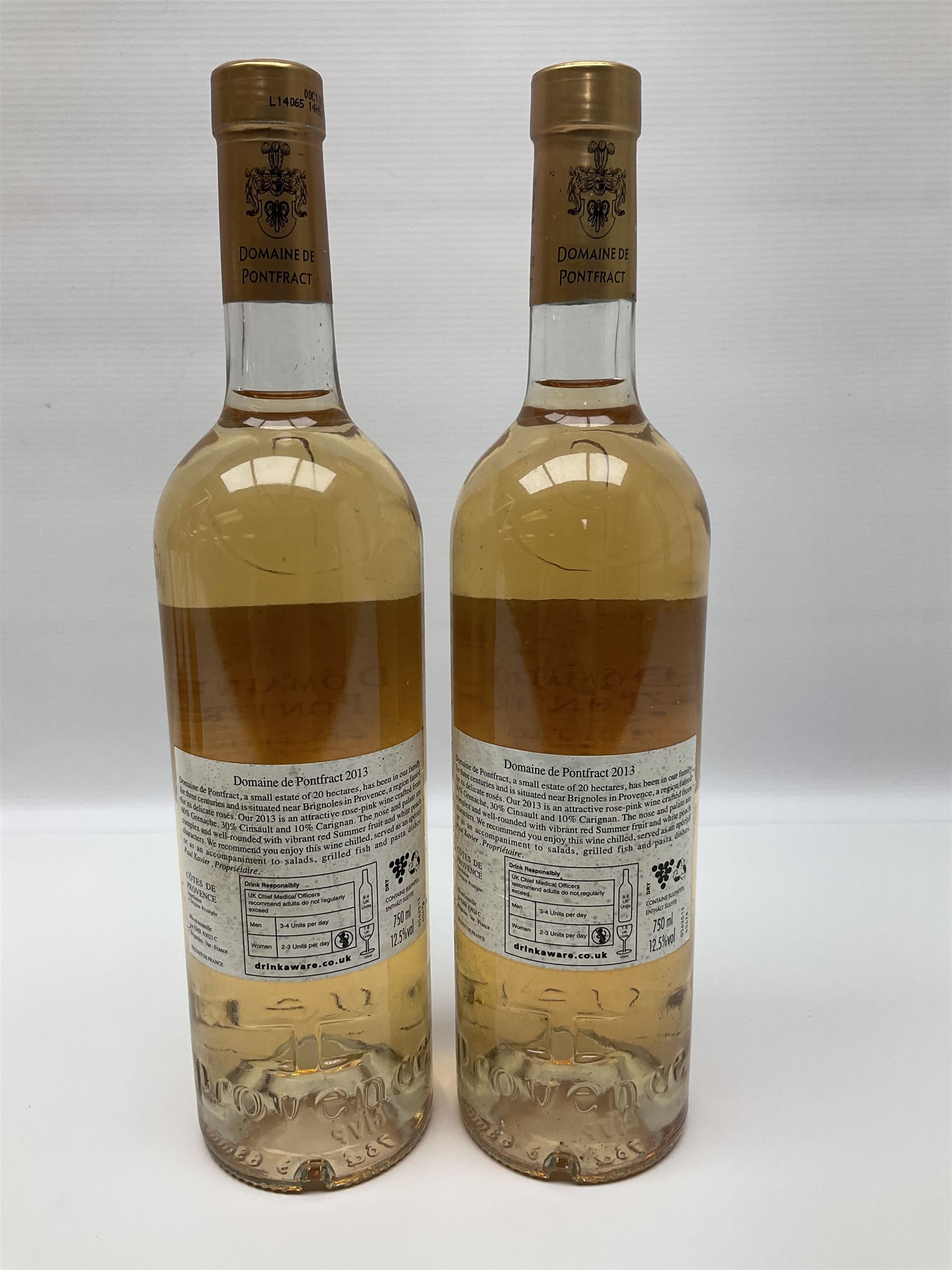 Domaine Daniel Reverdy, 2013, Sancerre, 750ml, 12.5% vol, five bottles, Chateau Le Coin, 2012, Grand Vin De Bordeaux, 750ml, 13% vol, four bottles and Domaine De Pontfract, 2013, Cotes de Provence, 750ml, 13% vol, two bottles (11)