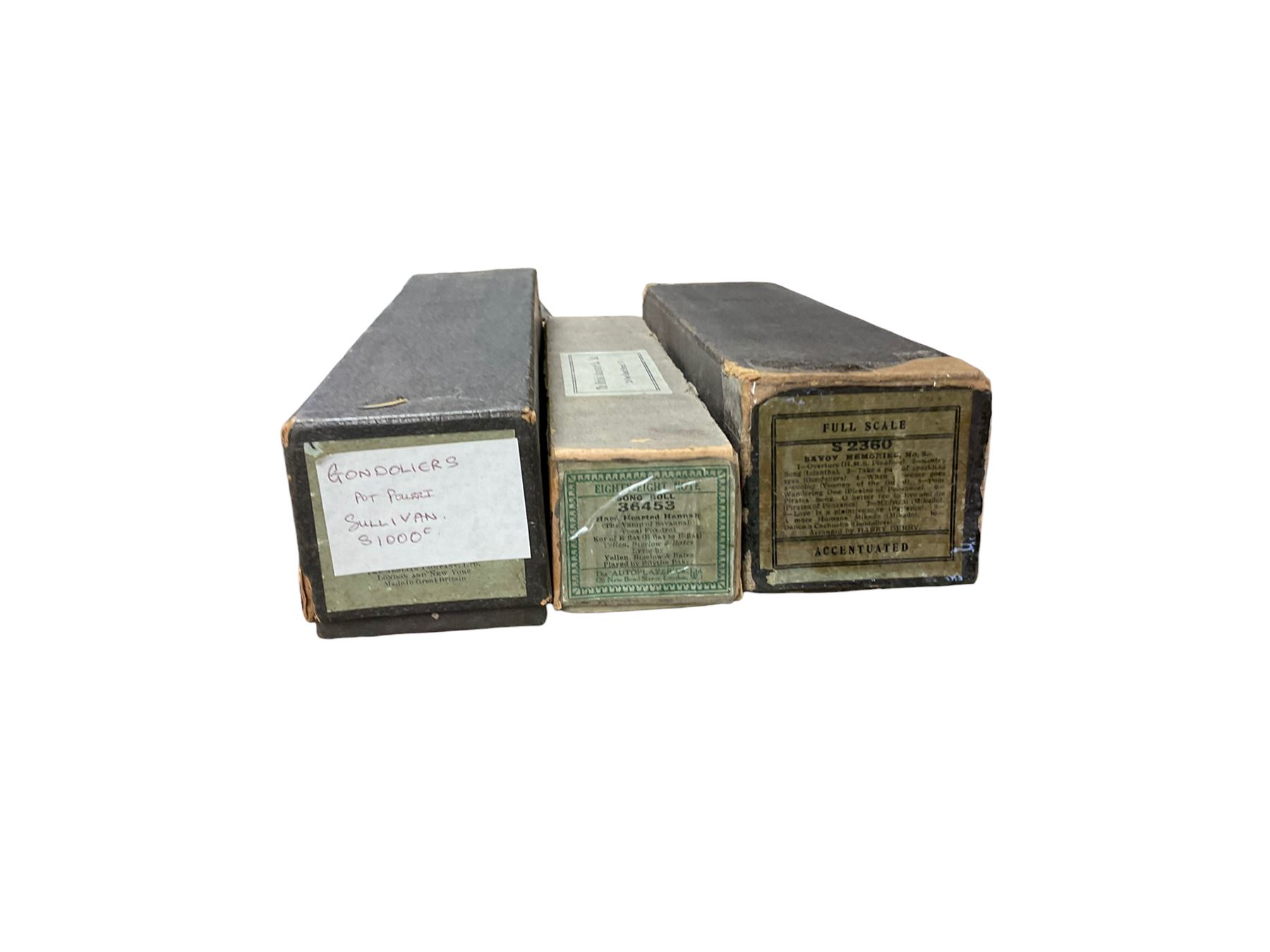 Collection of music roll for a player piano 