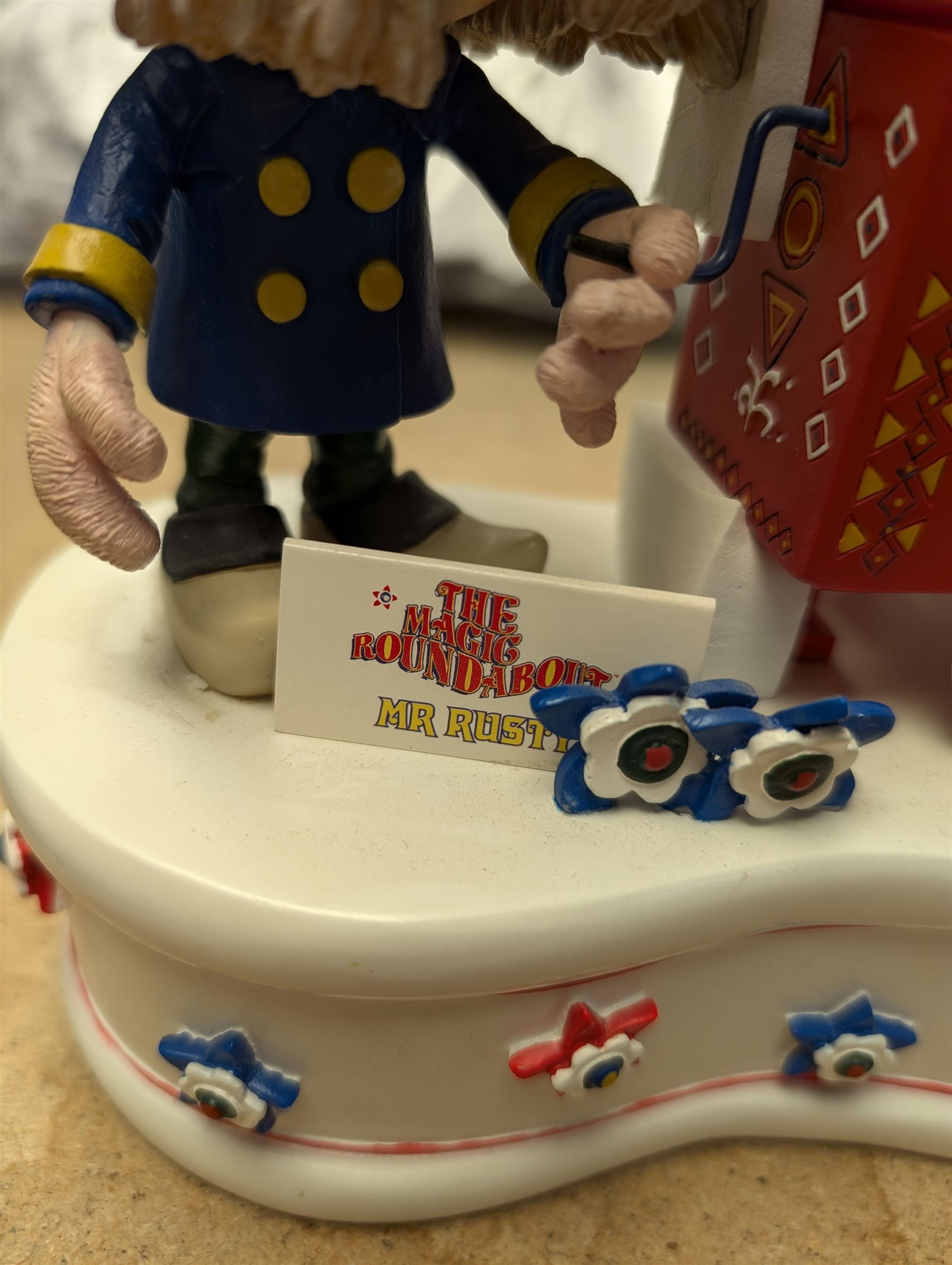 Limited edition Robert Harrop Magic Roundabout Mr Rusty musical figure, H19cm