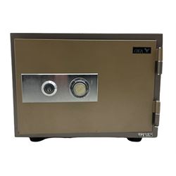 Cock fireproof combination safe, with key and instructions