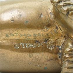 Catharni Stern (British 1925-2015) -  Bronze sculpture of a baby in the foetal position 22cm, etched signature and with Alwin Gallery leaflet 