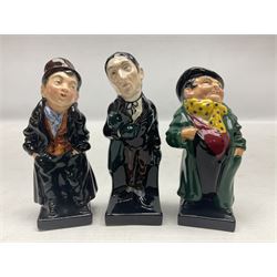 Sixteen Royal Doulton Charles Dickens figures, to include Oliver Twist, Fat Boy, Fagan, Stiggins etc, all with printed marks beneath