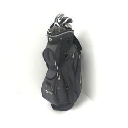  HillBilly golf bag and quantity of clubs  