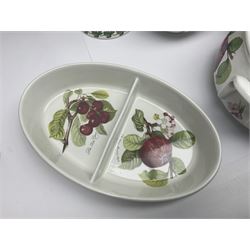 Three Portmeirion soup tureens with covers and ladles, together with vases, large bowls and other Portmeirion items