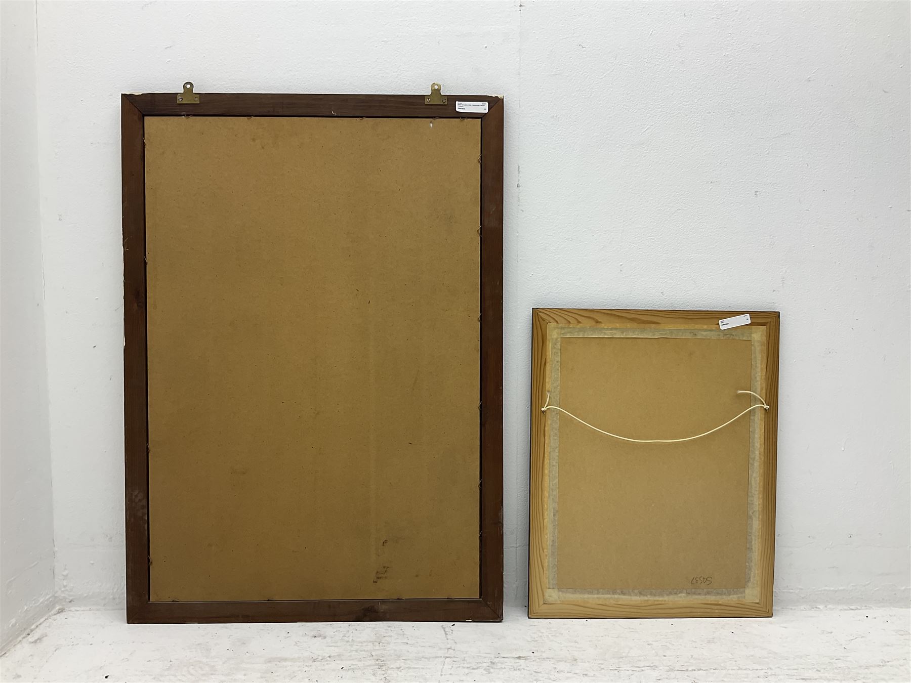 Southern Comfort advertising mirror, together with a framed star sign print, mirror H90cm