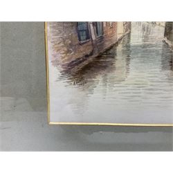 Frederick John Lees (British fl. 1870-1900): 'Lady Wotton's Green - Canterbury' and 'The King's River - Canterbury', pair watercolours signed and dated 1894, 26cm x 18cm (2)