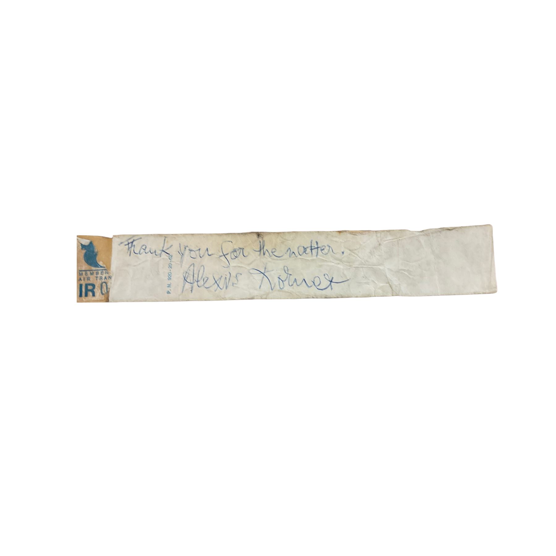 The Rolling Stones: set of five signatures - Mick Jagger, Keith Richards, Bill Wyman, Brian Jones and Charlie Watts 