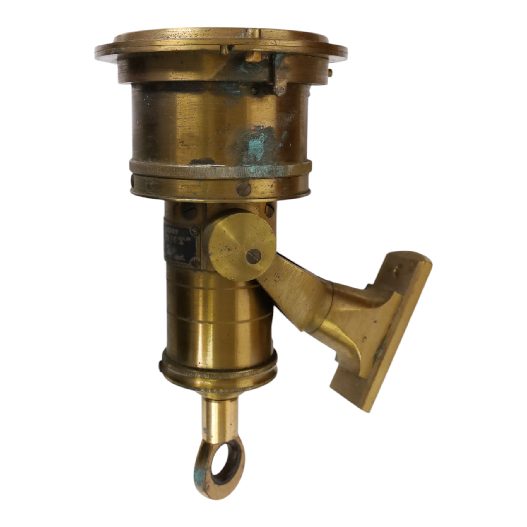 Walkers Patent 'Trident' Ship's log with cherub rotators, contained in original wooden case