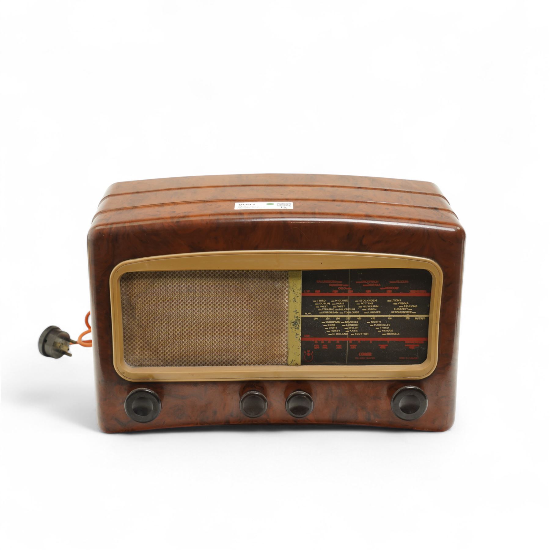 Vintage Cossor Melody Maker radio in bakelite case