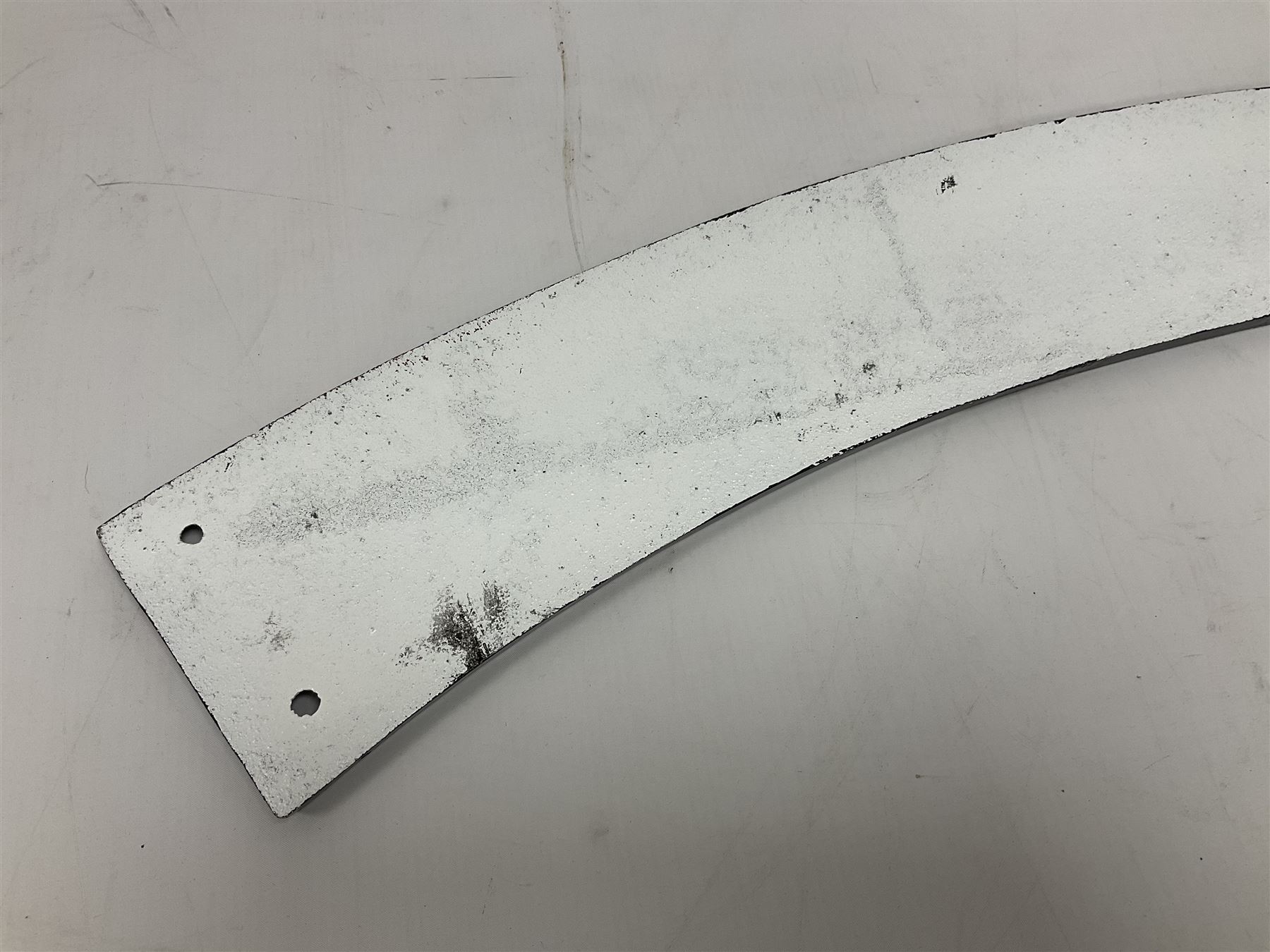 Cast iron Flying Scotsman arched type railway sign, L89cm THIS LOT IS TO BE COLLECTED BY APPOINTMENT FROM DUGGLEBY STORAGE, GREAT HILL, EASTFIELD, SCARBOROUGH, YO11 3TX