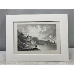 Francis Nicholson (British 1753-1844): 'Series of Six Views of Scarborough and its Vicinity', set of five mounted lithographs pub. 1824, in Solander box 16cm x 26cm (5)
