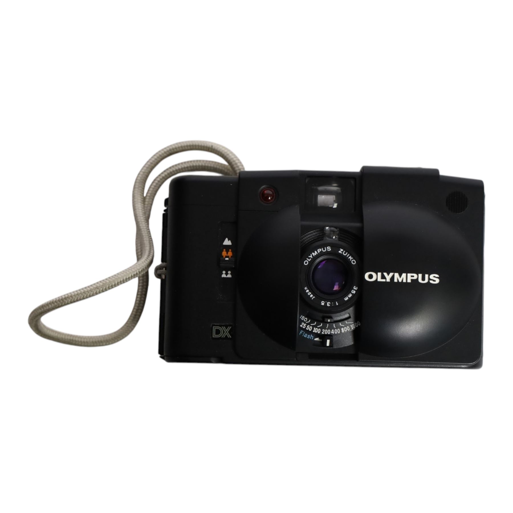 Five Olympus compact digital cameras, comprising Superzoom 800S, Camedia C-450 Zoom, Superzoom 160, XA3 and a boxed Camedia C-100