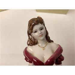 Two Coalport Ladies of Fashion figures, Shirley and Lorraine, both with original box, together with Royal Doulton figure, Carman from Opera Heroins Collection, with certificate of authenticity 