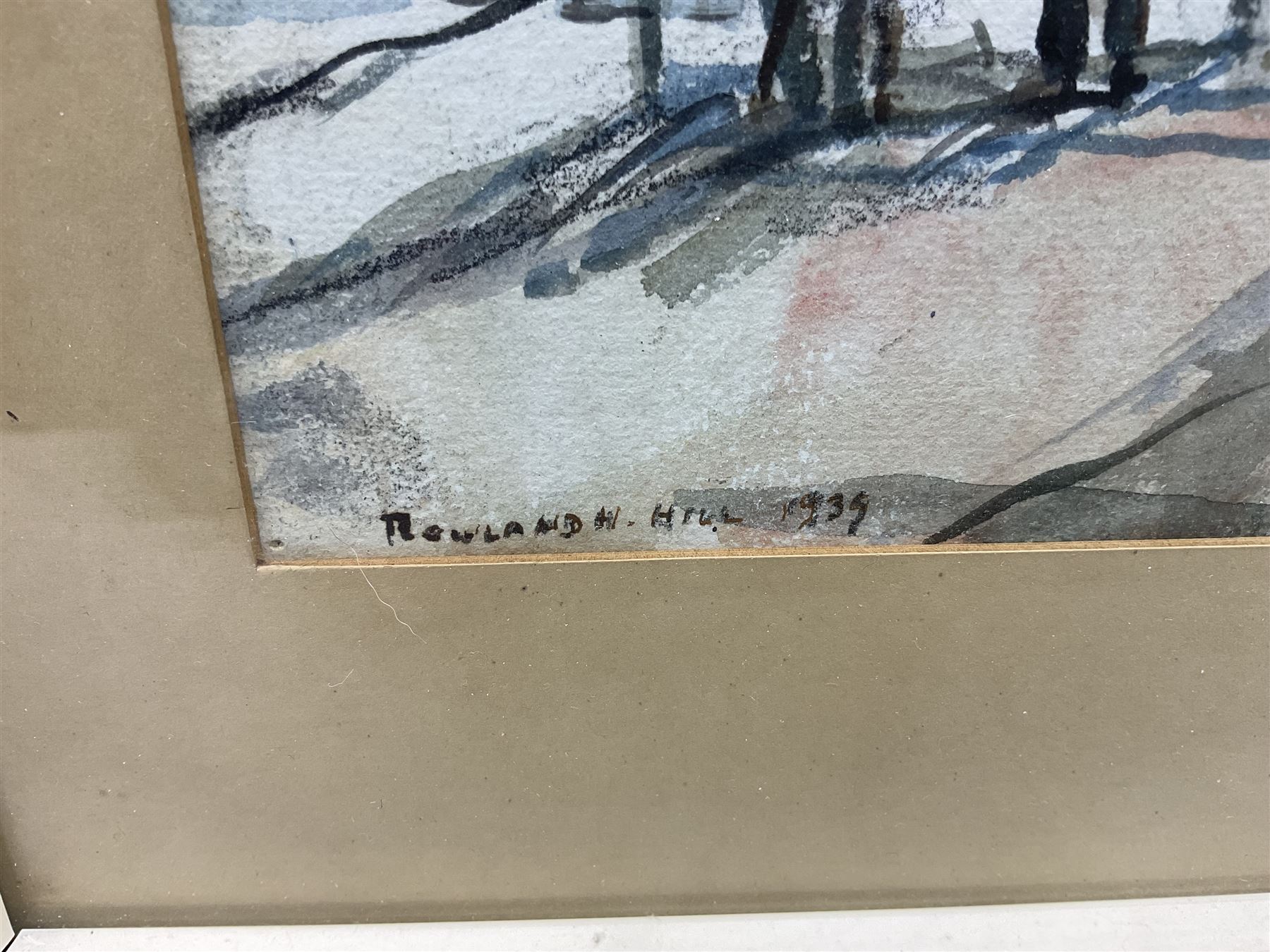 Rowland Henry Hill (Staithes Group 1873-1952): Staithes Looking East and West, pair watercolours signed and dated 1939, 27cm x 37cm (2)