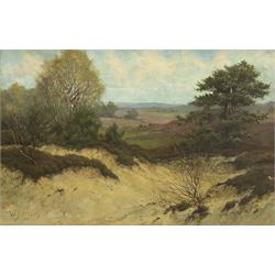 William Jacobus Alberts (Dutch 1912-1990): Heathland Landscape, oil on canvas signed 
