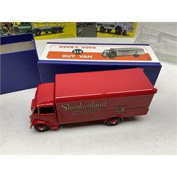 Eight Atlas Dinky die-cast models including, Bedford TK Coal Lorry no. 425, Guy Warrior Flat Truck no. 432, two Guy Van no. 514 and four others, all boxed (8)
