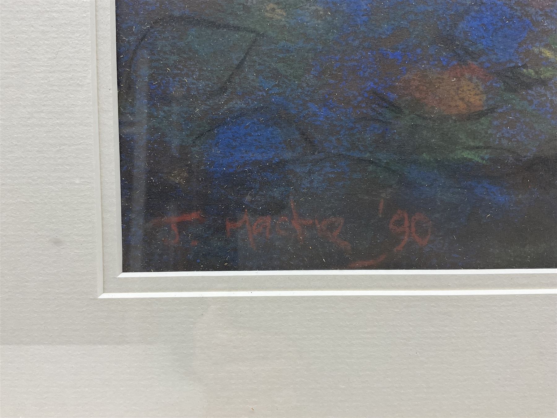 John Mackie (Scottish 1953-): Fishing Boat on the Edge of the Shore - 'Crail Fife', pastel signed and dated '90, titled verso 50cm x 68cm