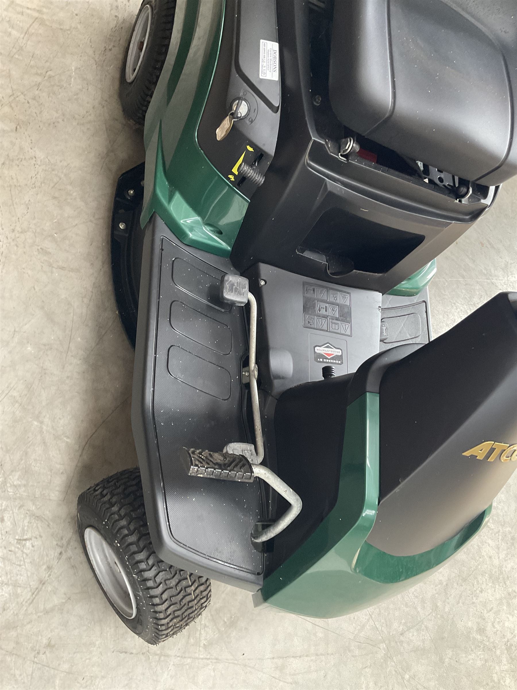 Atco Rider 27H petrol ride on lawnmower, very little use