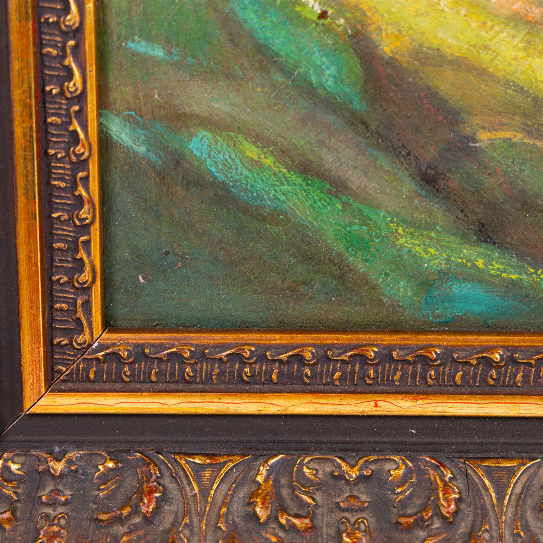 Walter Herbert Allcott (British 1889-1951): 'Greta Bridge - Yorkshire', oil on canvas, signed and titled verso 37cm x 54cm 